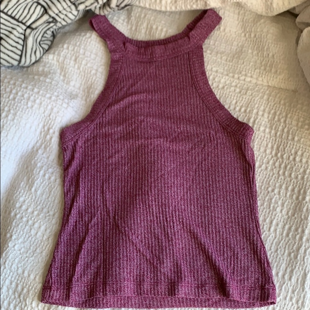 Pink Halter Crop Top